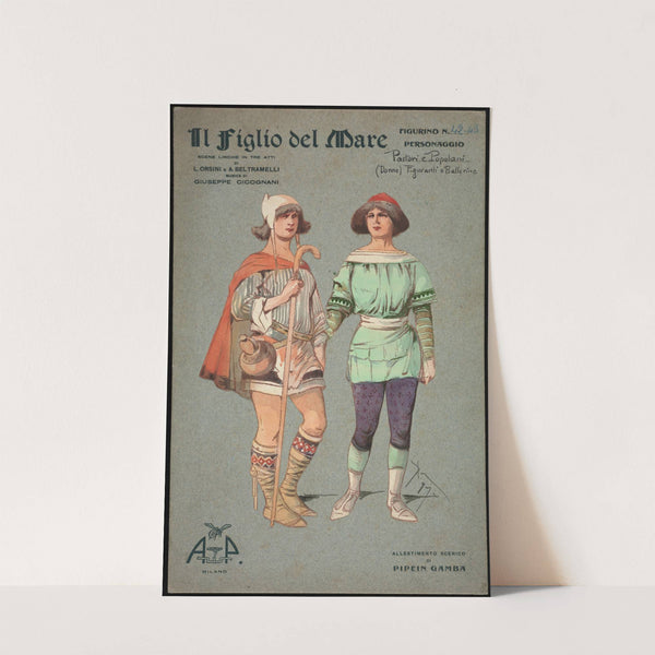 Pastori e popolani (donne) figuranti o ballerine by Pipein Gamba