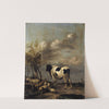 Pasturage with Black and White Bull by Albert Jansz. Klomp