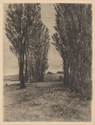 Pasture landscape with poplars (1896)