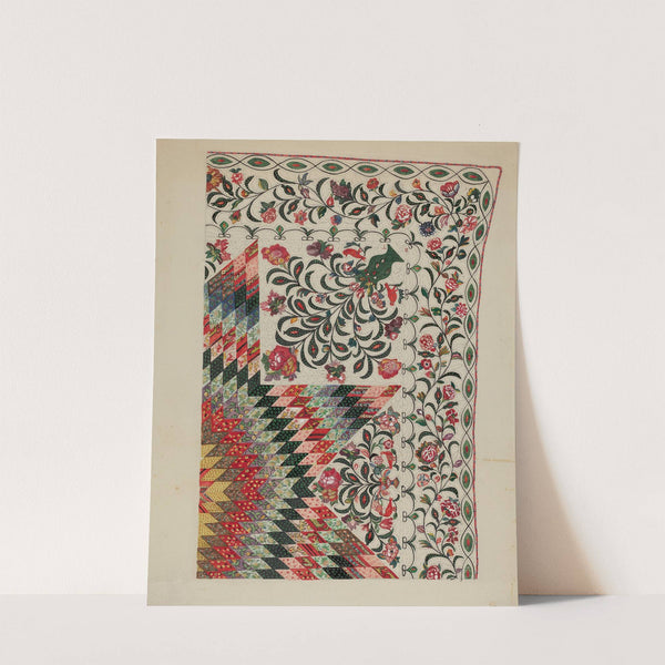 Patchwork and Applique Quilt by Mary Berner