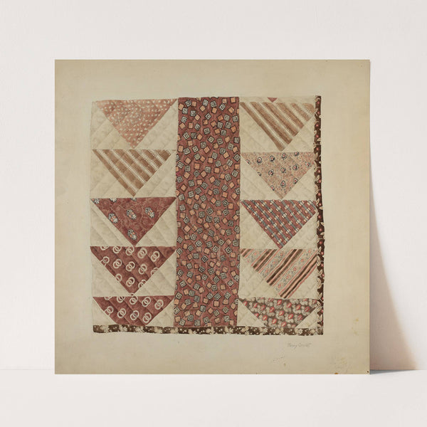 Patchwork Quilt (Section) by Henry Granet