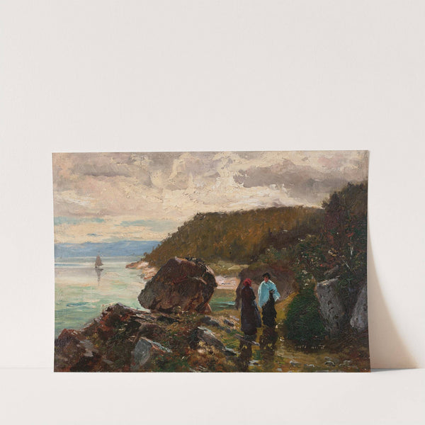 Path By The River, Murray Bay, Lower St. Lawrence, Can. by J. Henry Sandham