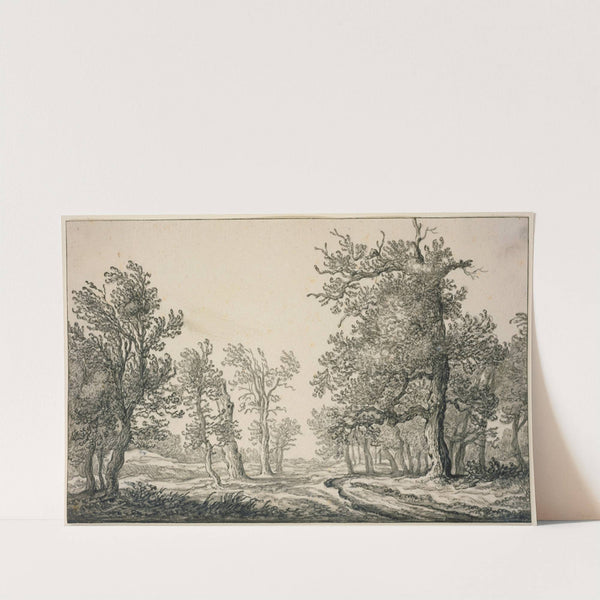 Path through an oak forest by Aelbert Cuyp