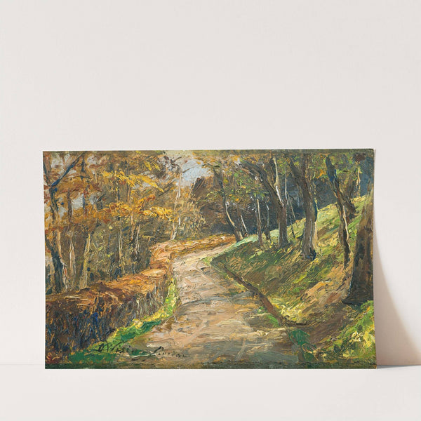 Pathway In Early Spring by Olga Wisinger-Florian