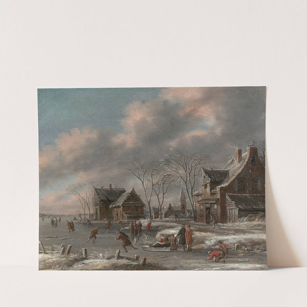 Patineurs en hiver by Thomas Heeremans