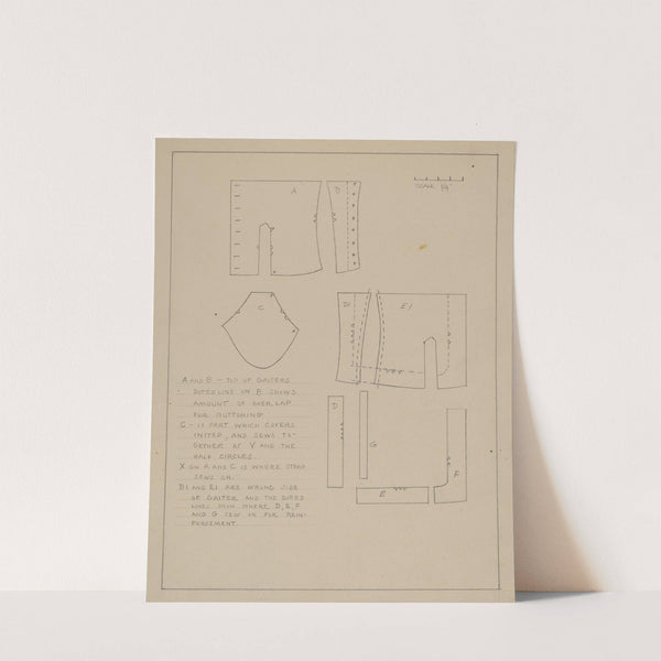 Pattern for Spats by Emery Herrett