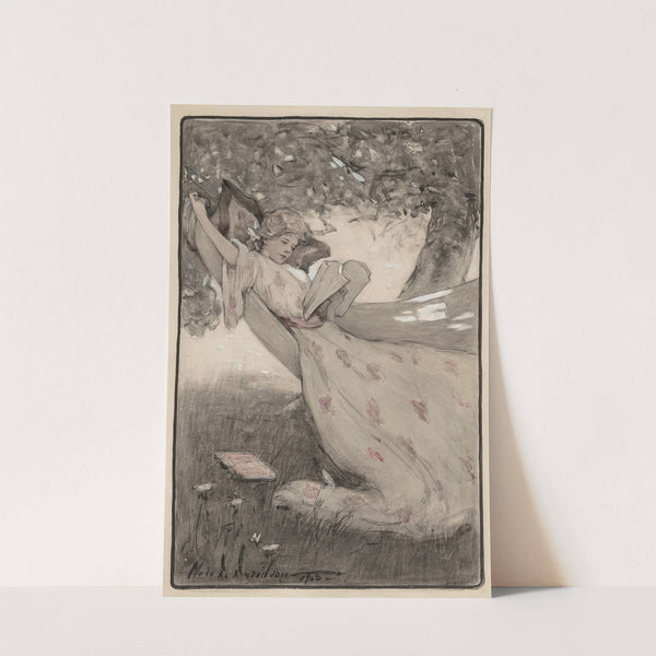 Patty Sits in the Hammock (1908) by Clara D. Davidson