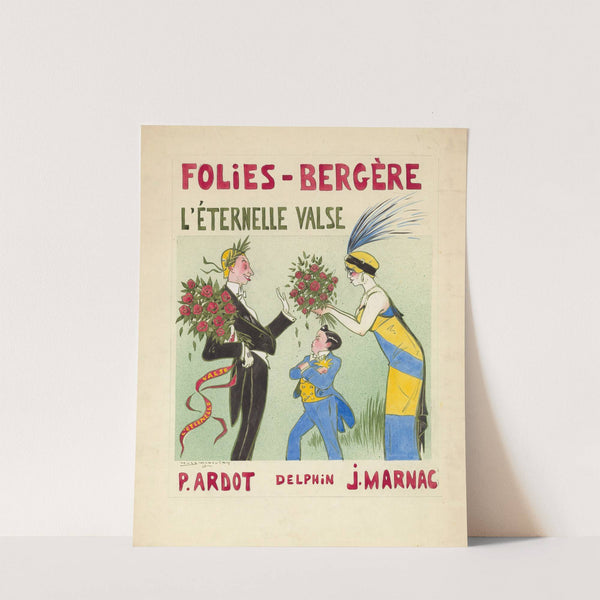 Paul Ardot, Delphin et Jane Marnac dans ‘L’éternelle valse’ de Austen Hurgon (1912) by Yves Marevéry