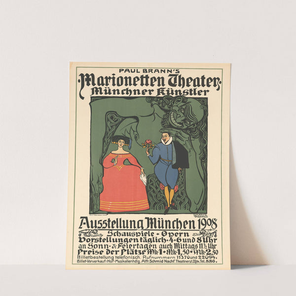 Paul Brann’s Marionetten Theater Münchner Künstler – Ausstellung München 1908 (1908) by Ignatius Taschner
