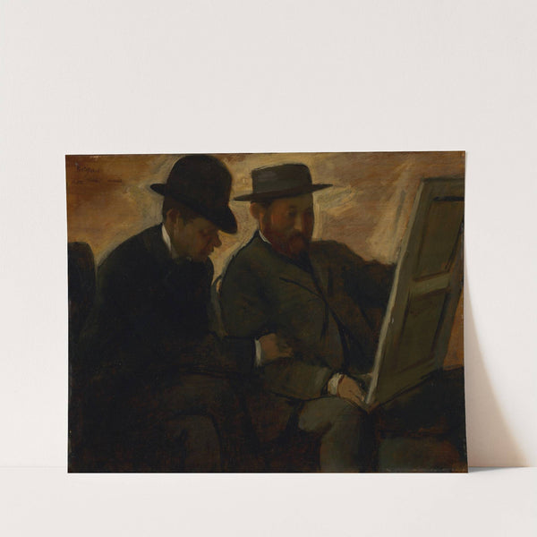 Paul Lafond and Alphonse Cherfils Examining a Painting (c. 1878-1880) by Edgar Degas