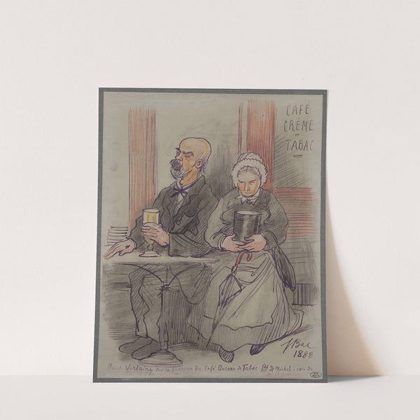 Paul Verlaine sur la terrasse (1888) by Ferdinand Bac