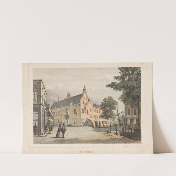 Paushuize te Utrecht Paushuize (1859 - 1860) by Pieter Wilhelmus van de Weijer