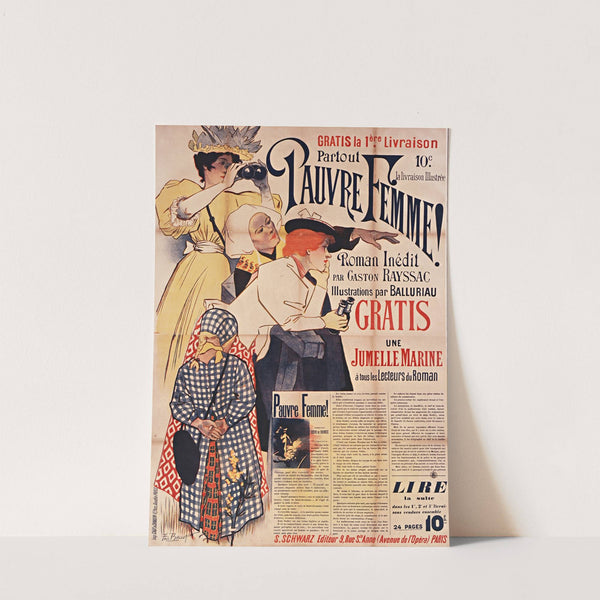 Pauvre Femme roman inédit par Gaston Rayssac (1895) by Paul Balluriau