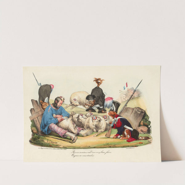 Pauvres moutons ah (1830) by Honoré Daumier