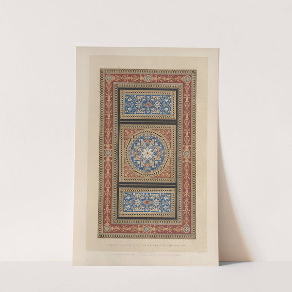 Pavement in encaustic tiles by Matthew Digby Wyatt