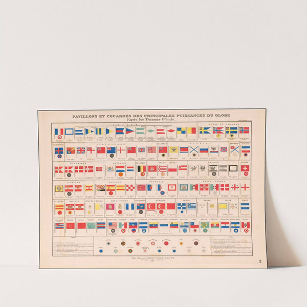 Pavillons Et Cocardes Des Principales Puissances Du Globe d’apres des Documens Officiels (1850) by J. Andriveau-Goujon
