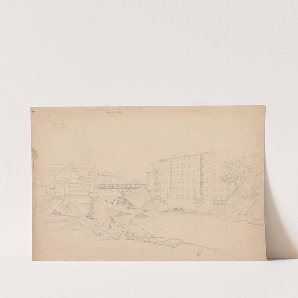 Pawtucket Falls four miles above Providence, R.I. by John Rubens Smith