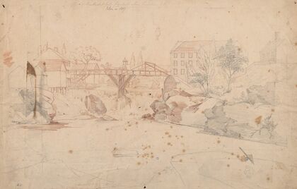 Pawtucket Falls four miles above Providence, R.I., taken in 1807