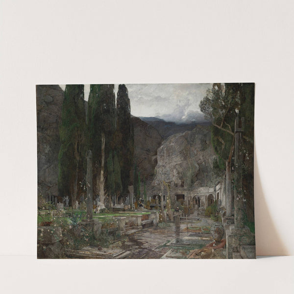 Pax; Der Friedhof von Gravosa bei Ragusa by Emil Jakob Schindler