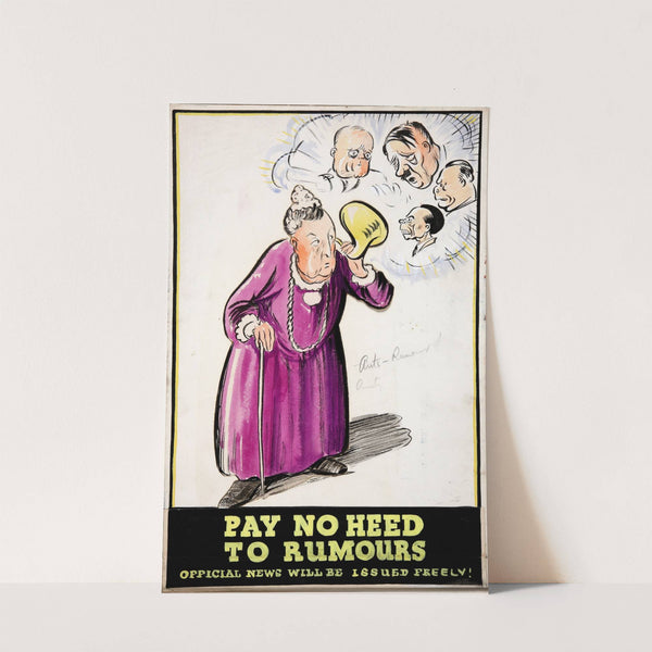 Pay no heed to rumours - official news will be issued freely! by Anonymous