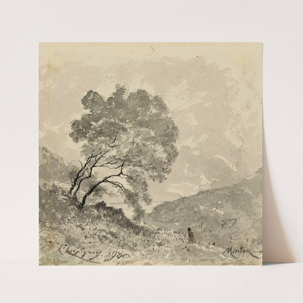 Paysage à Menton (1905) by Henri-Joseph Harpignies