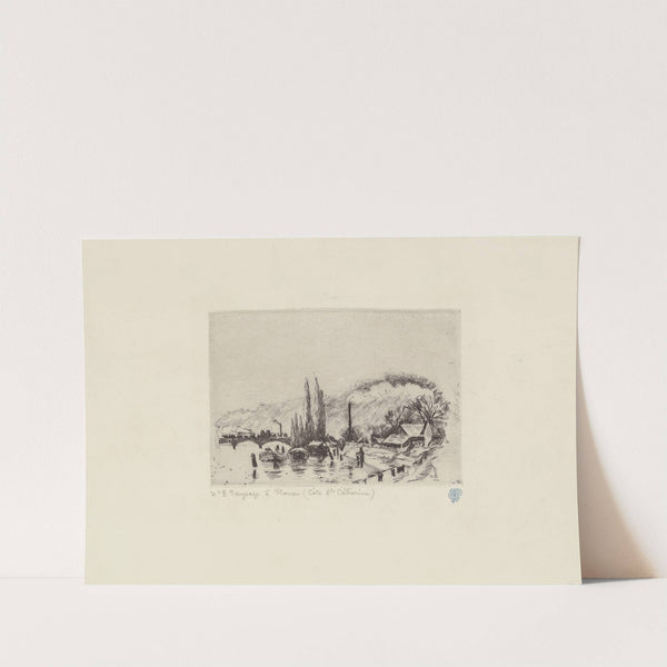 Paysage à Rouen (Côte Sainte-Catherine) by Camille Pissarro