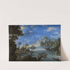 Paysage au bord du lac by Joachim Patinir