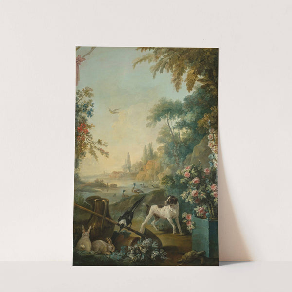 Paysage au chien by Jean-Baptiste Huet