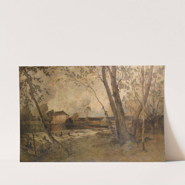 Paysage au moulin by Paul Lecomte