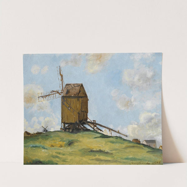 Paysage aux deux moulins by Johan Barthold Jongkind