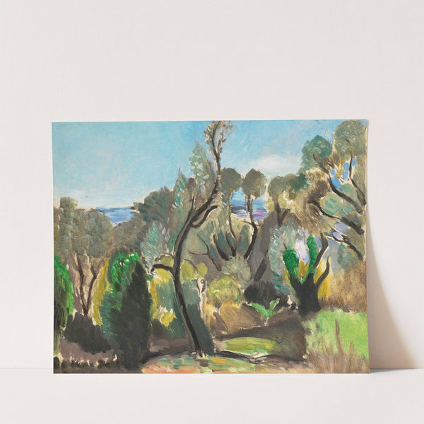 Paysage aux environs de Nice ou Les Oliviers ou Coin du Mont-Boron (1918) by Henri Matisse