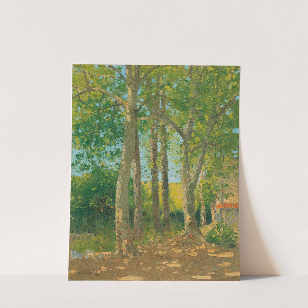 Paysage aux grands arbres by Achille Laugé