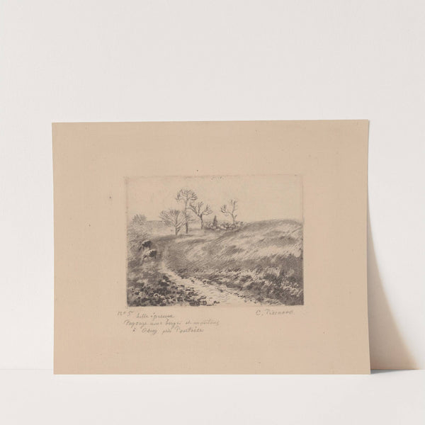 Paysage avec berger et moutons à Osny près Pontoise (1883) by Camille Pissarro