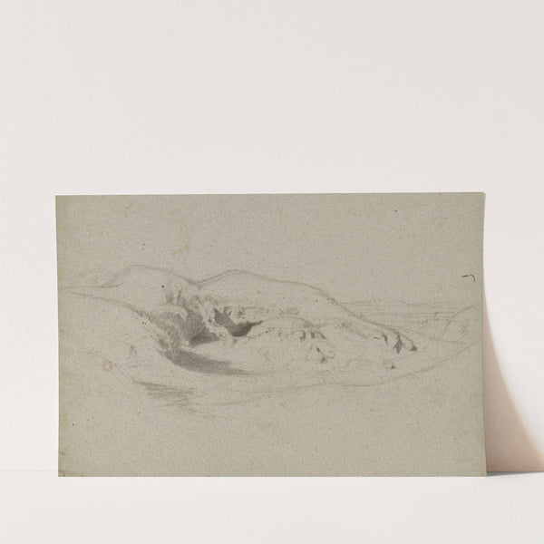 Paysage avec colline by Jean-Achille Benouville