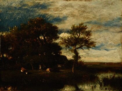 Paysage avec cours d’eau