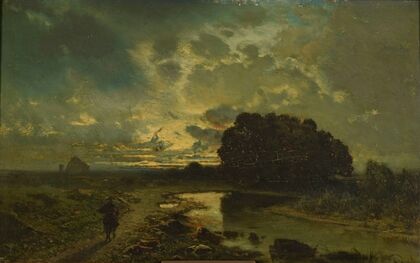 Paysage avec cours d’eau