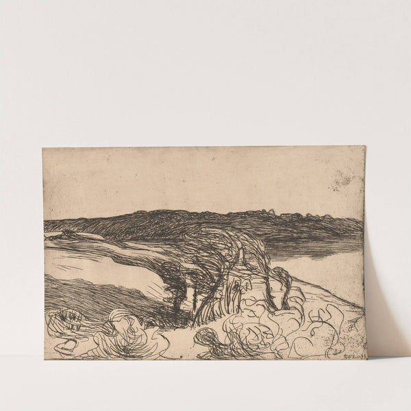 Paysage avec des arbres près d'un aber by Roderic O'Conor