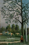 Paysage avec des pêcheurs