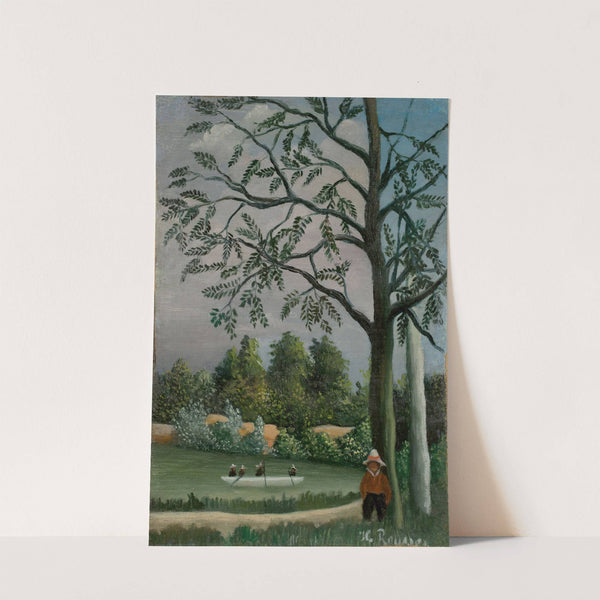 Paysage avec des pêcheurs by Henri Rousseau