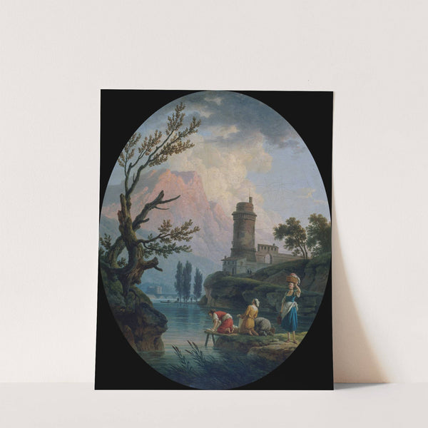 Paysage avec lavandières (1789) by Claude-Joseph Vernet