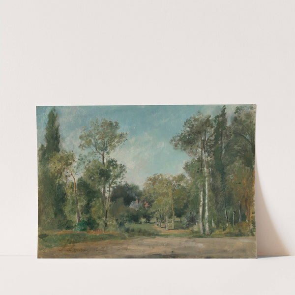 Paysage boisé by Stanislas Lépine