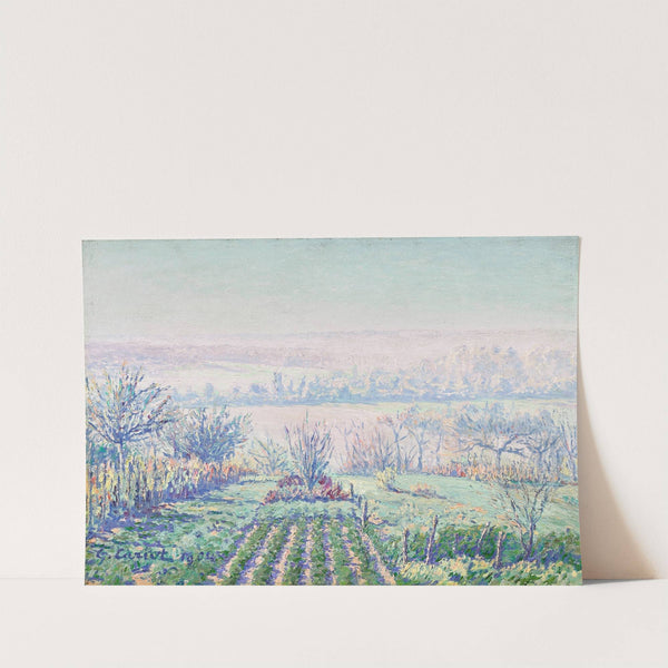 Paysage, brume matinale by Gustave Cariot