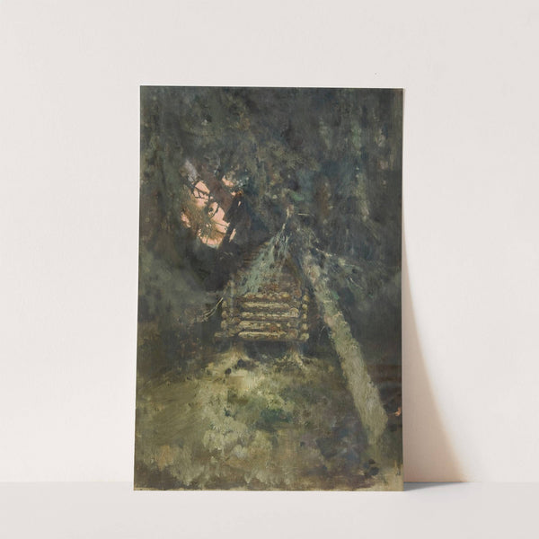 Paysage. Cabane sur des pattes de poule by Victor Mikhailovich Vasnetsov