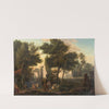 Paysage classique animé de personnages by Isaac de Moucheron