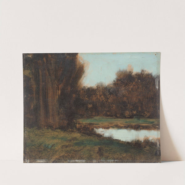 Paysage d'Alsace, une mare by Jean-Jacques Henner