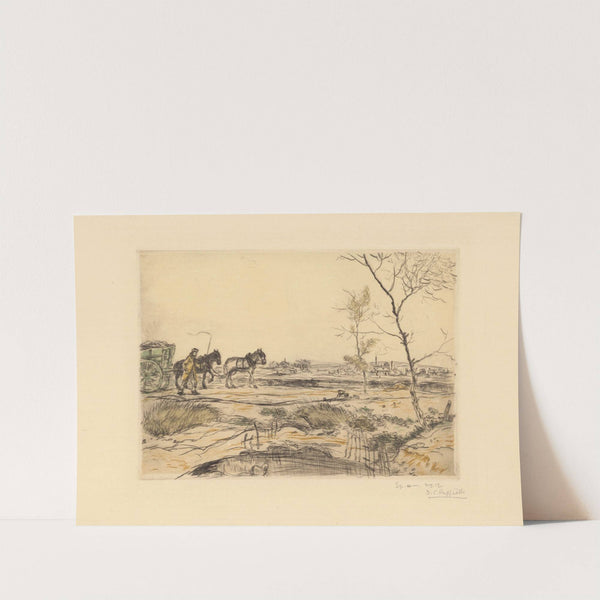 Paysage de banlieue (le tombereau) (1921) by Jean François Raffaëlli