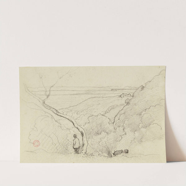 Paysage de bord de mer by Jean-Achille Benouville