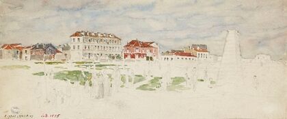 Paysage de la banlieue de Paris (1895 - 1905)