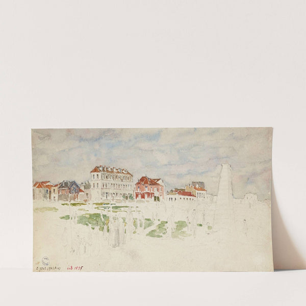 Paysage de la banlieue de Paris (1895 - 1905) by Frédéric Houbron