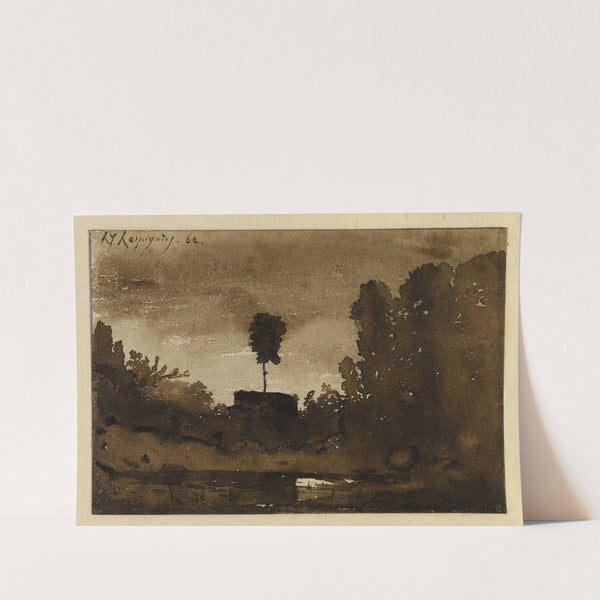 Paysage de nuit (1862) by Henri-Joseph Harpignies